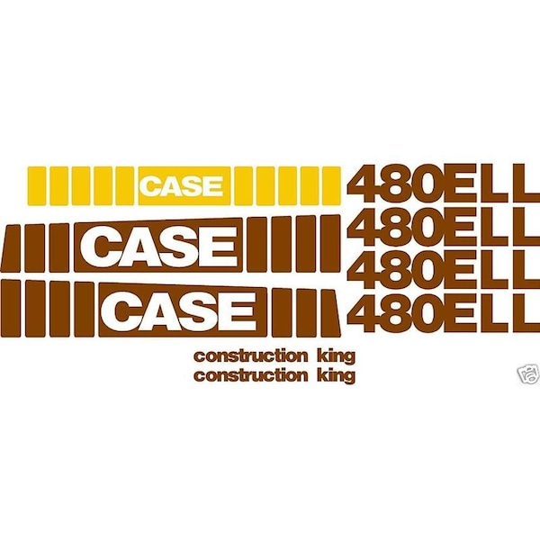 New Whole Machine Decal Set Fits Case Construction King Backhoe Loader 480ELL